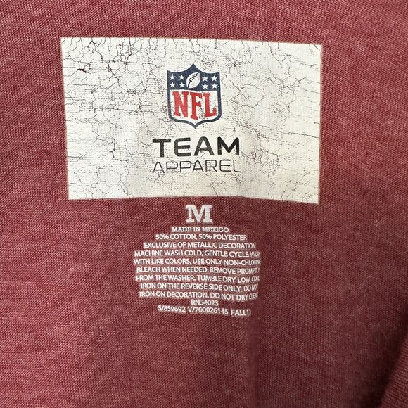NFL Team Apparel Washington Redskins Football Red Graphic T-Shirt Men's Size M - Picture 3 of 5